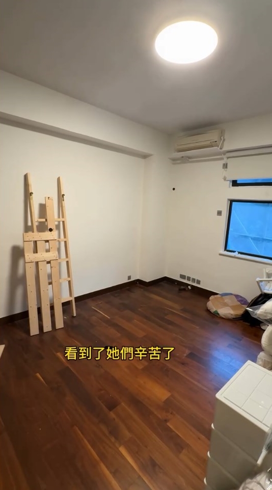 「老闆說他們家的工人姐姐年紀都比較大」。「這次就不做架子床了，看到了她們辛苦了，想給幾位工人姐姐每人一個單獨的床架」。Threads截圖