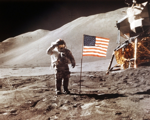 美國對上一次派人登陸月球已是1972年。 美聯社圖片