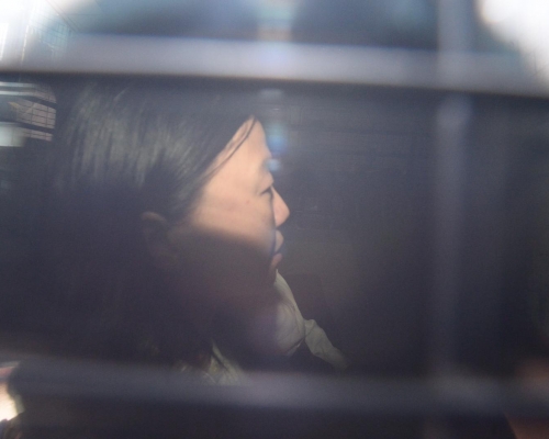 唐琳玲被指在庭內拍攝,被控刑事藐視法庭案件今早在高院續審。蘇正謙攝