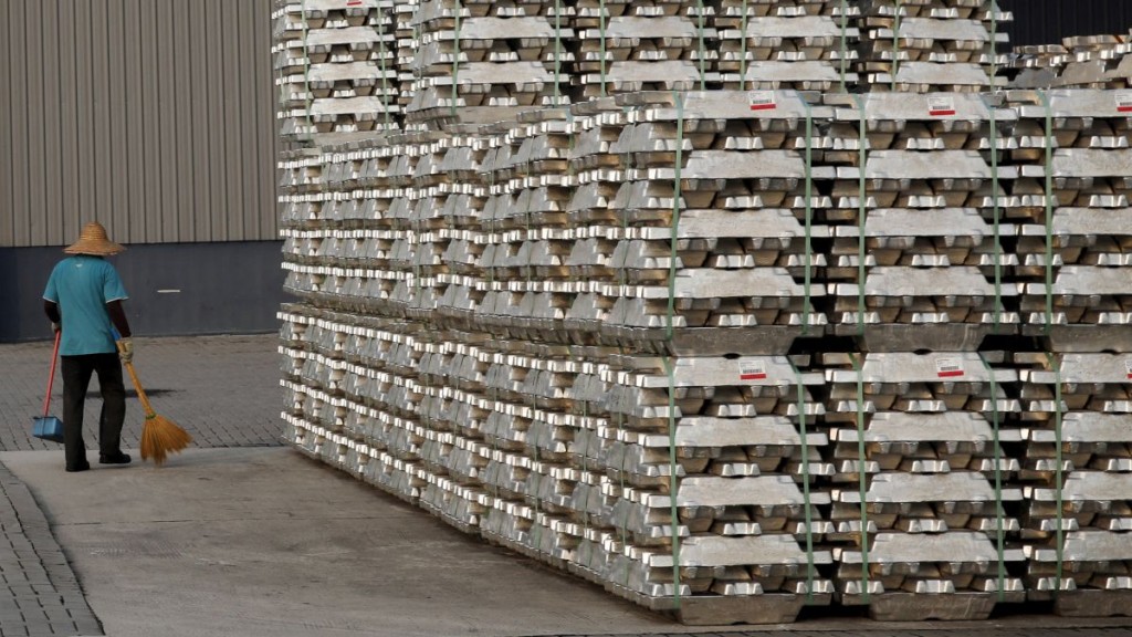 中東地區約佔全球鋁供應量9%。路透社