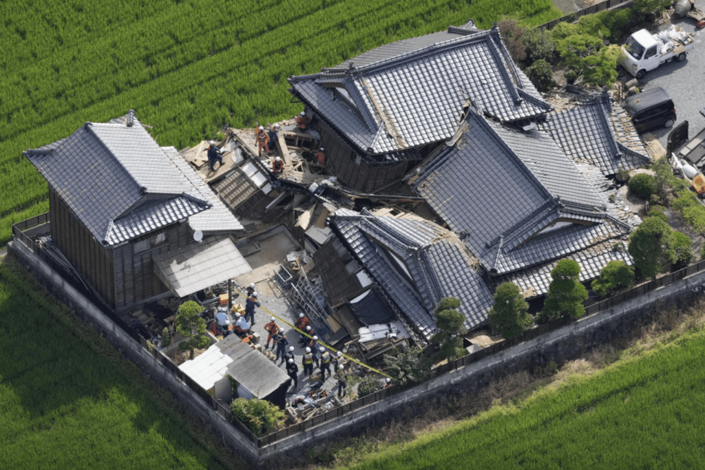 熊本日前爆發7.1級地震,造成嚴重傷亡。美聯社 熊本日前爆發7.1級地震,造成嚴重傷亡。美聯社