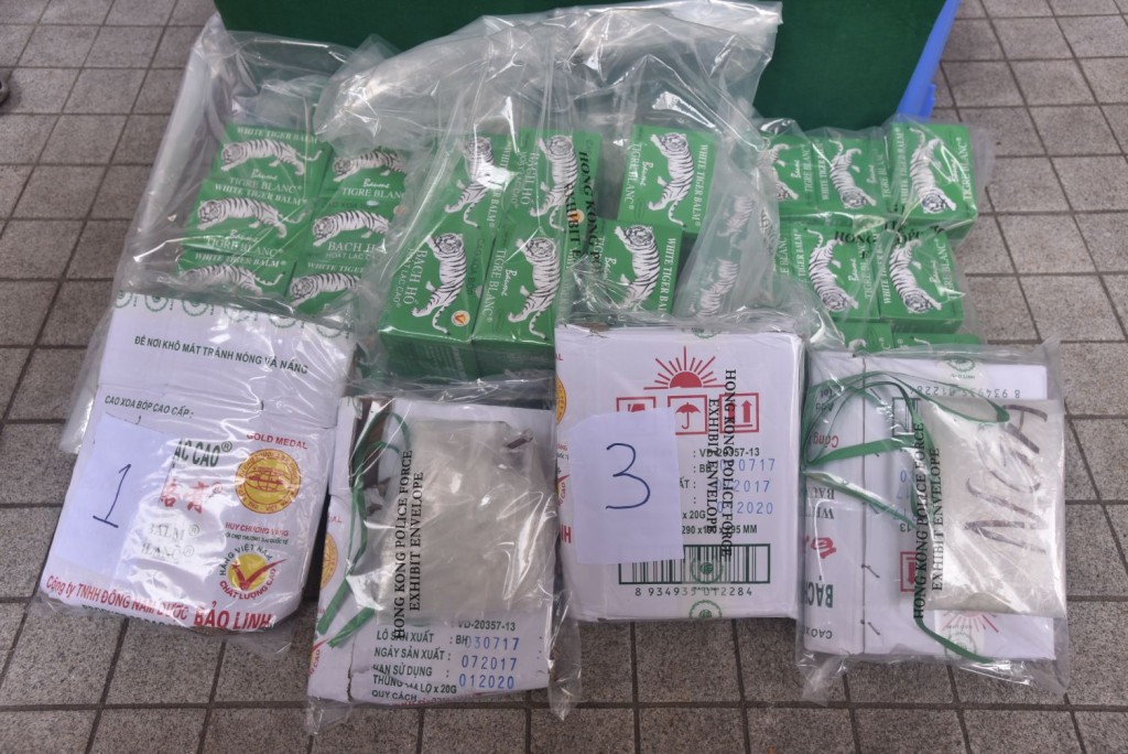 行動中檢獲的毒品市值約1400萬元。