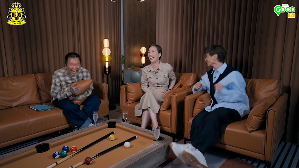 江美儀近日作客YouTube頻道《巴打圍爐》。 江美儀近日作客YouTube頻道《巴打圍爐》。