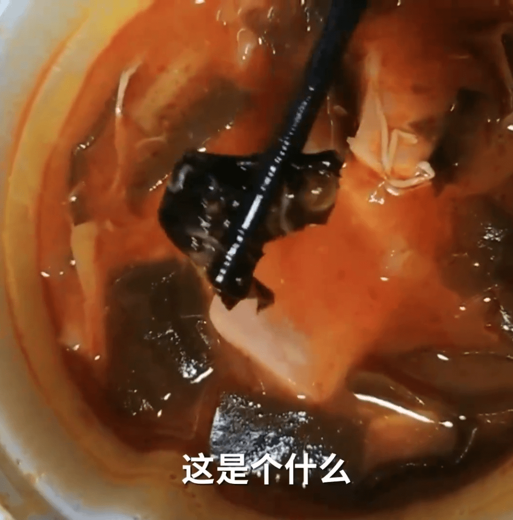 天津女子在楊國福麻辣燙吃到有蝙蝠。