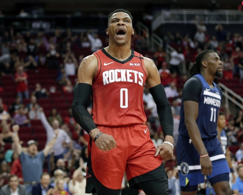 韦少不幸中招。AP资料图片