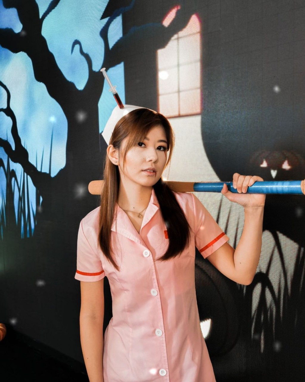 陳嘉慧曾在遊戲節目扮護士。
