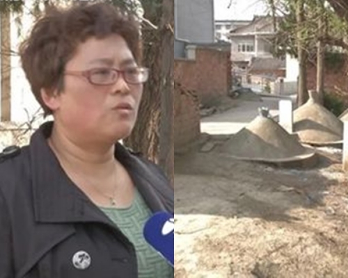 高小姐的住所被19座坟墓包围。网上图片