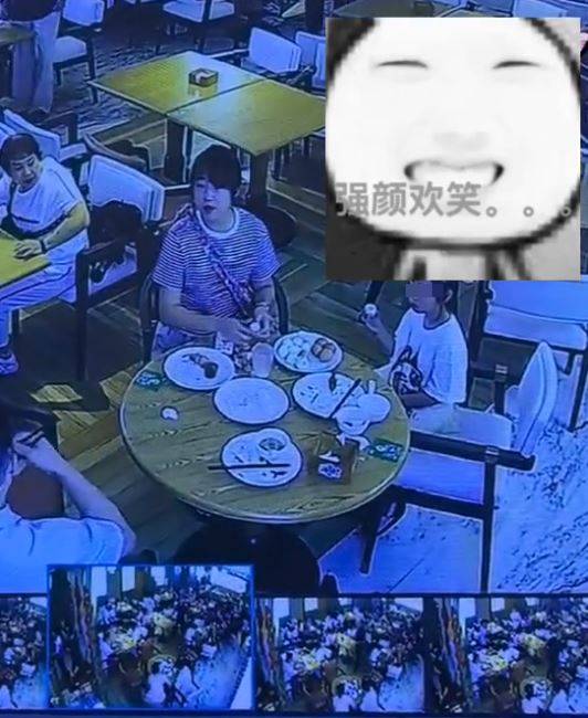 鄰座食客也看不過眼，出言制止女子惡行。微博