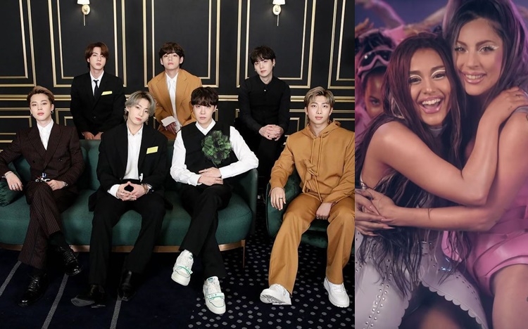 首度入圍格林美的BTS，最終輸給天后Lady Gaga和Ariana Grande。