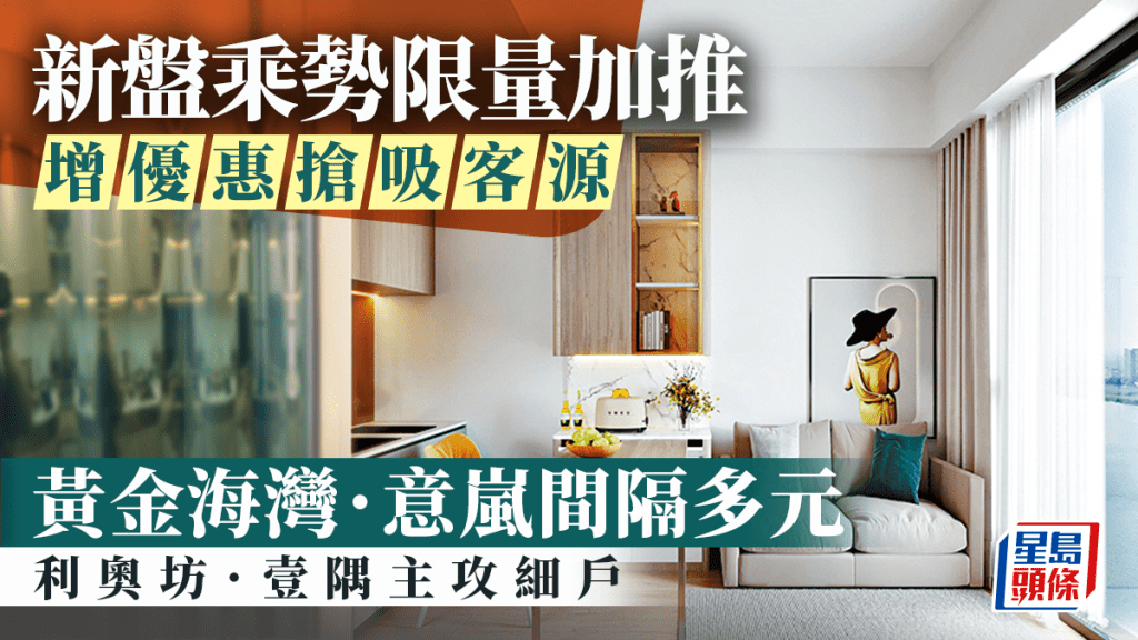 新盤乘勢限量加推 增優惠搶吸客源 黃金海灣.意嵐間隔多元 利奧坊.壹隅主攻細戶