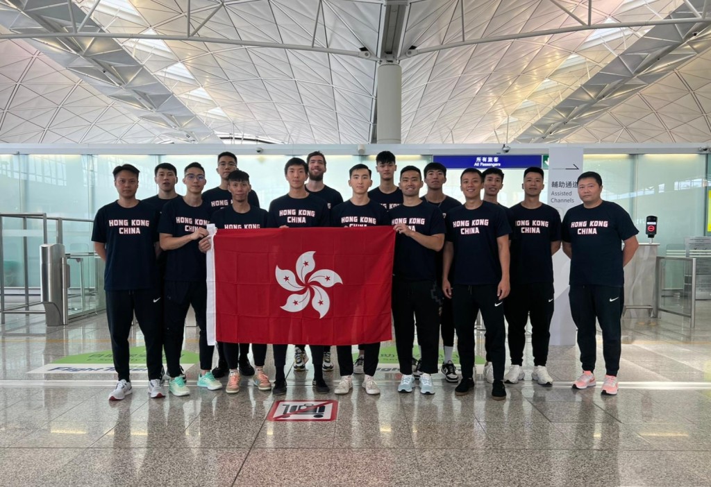 香港男子篮球队前往澳洲练兵。 篮总图片