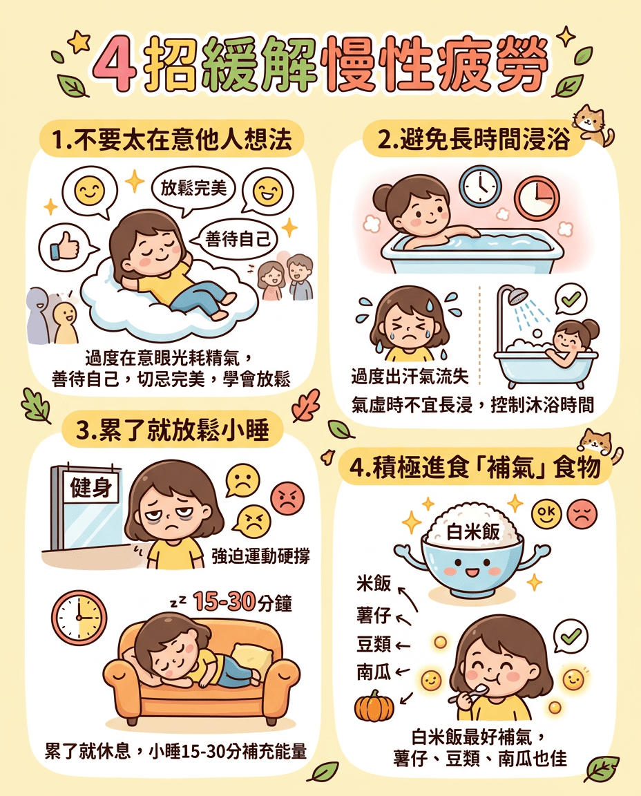 4招缓解慢性疲劳