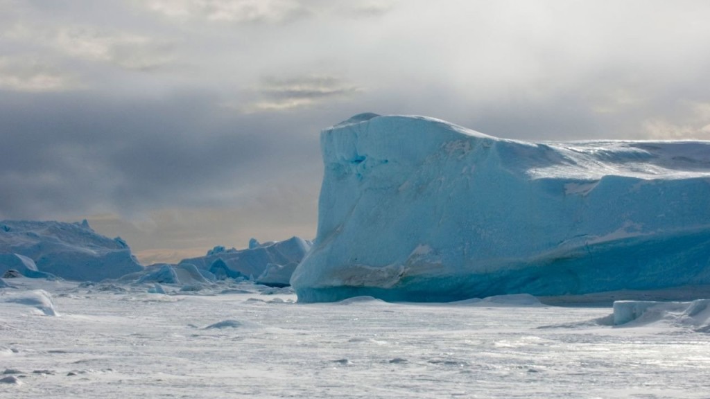 全球暖化新警號，南極海冰面積創新低。 TWITTER圖