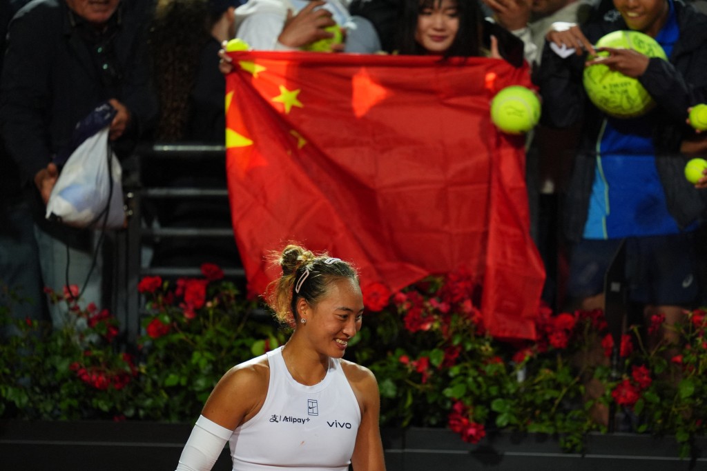 鄭欽文生涯首挫一姐莎芭蘭卡。Reuters