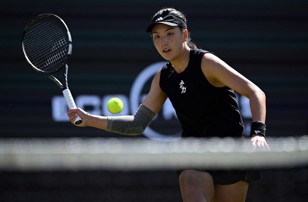 王欣瑜是首位躋身WTA500級別巡迴賽單打決賽的中國球手。路透社