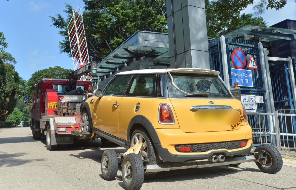 涉案的Mini Cooper。資料圖片