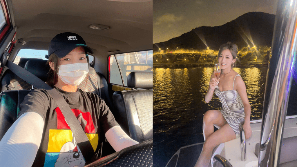 離巢小花彭翔翎低胸吊帶裙出海「上下失守」  坐遊艇歎香檳晒誘人曲線  網民質疑揸的士咁好搵？