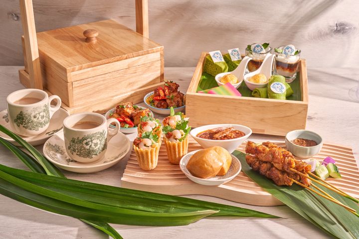 香港黃金海岸酒店的著名食肆沙嗲軒，會乘時推出Merli新加坡滋味下午茶。