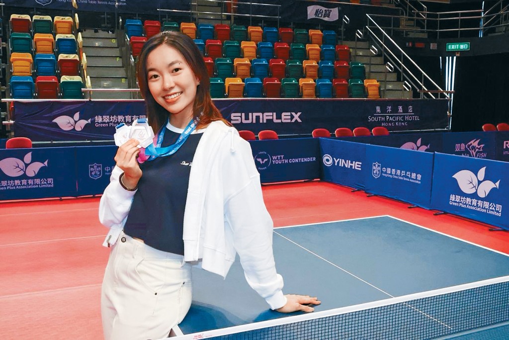 「學霸球手」吳詠琳矢言乒乓比讀書難。