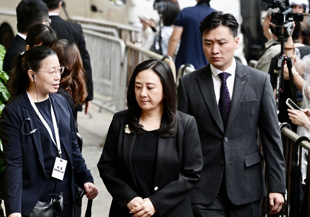 民建聯成員到場。劉駿軒攝 民建聯成員到場。劉駿軒攝