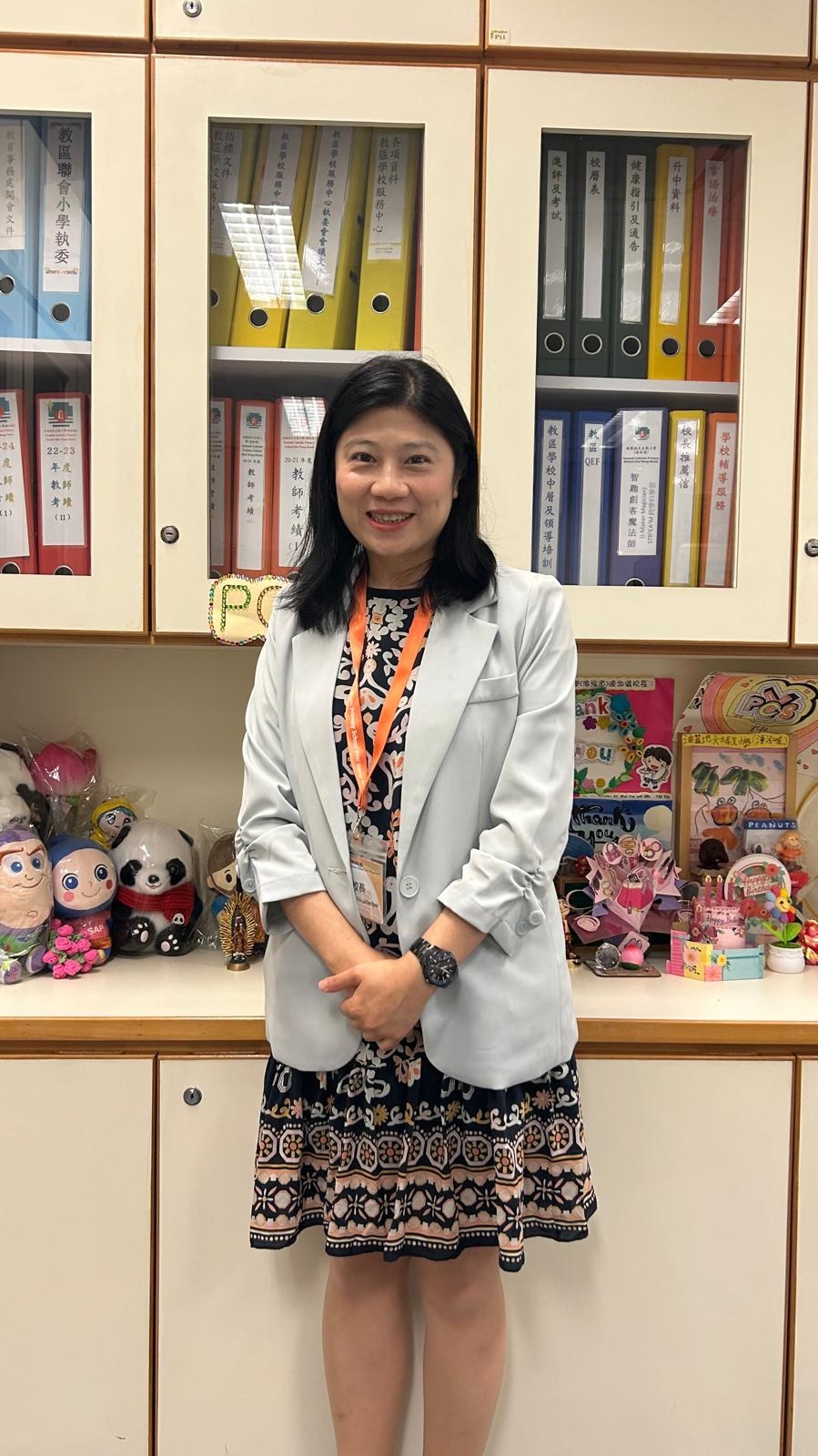 油蔴地天主教小学（海泓道）陈淑仪校长（摄：刘佩桦）  