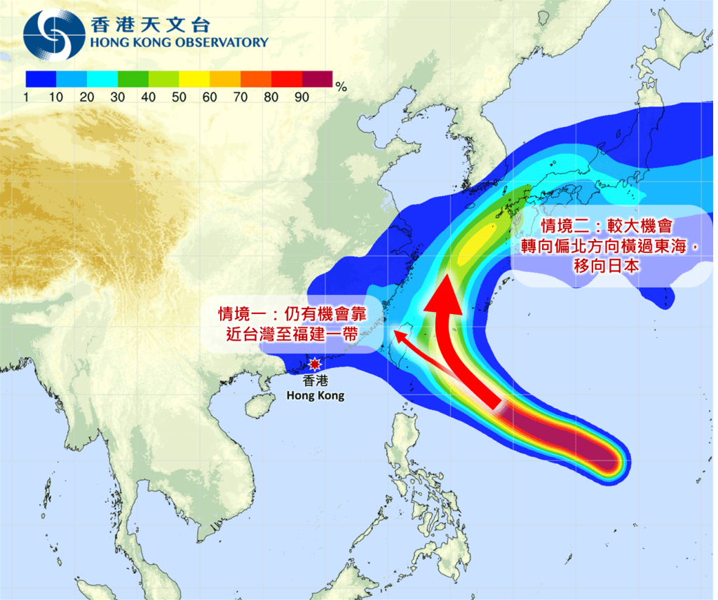 天文台網頁截圖 天文台網頁截圖