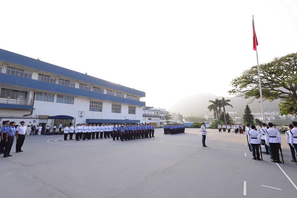 香港航海學校今天舉行結業會操。香港航海學校facebook圖片