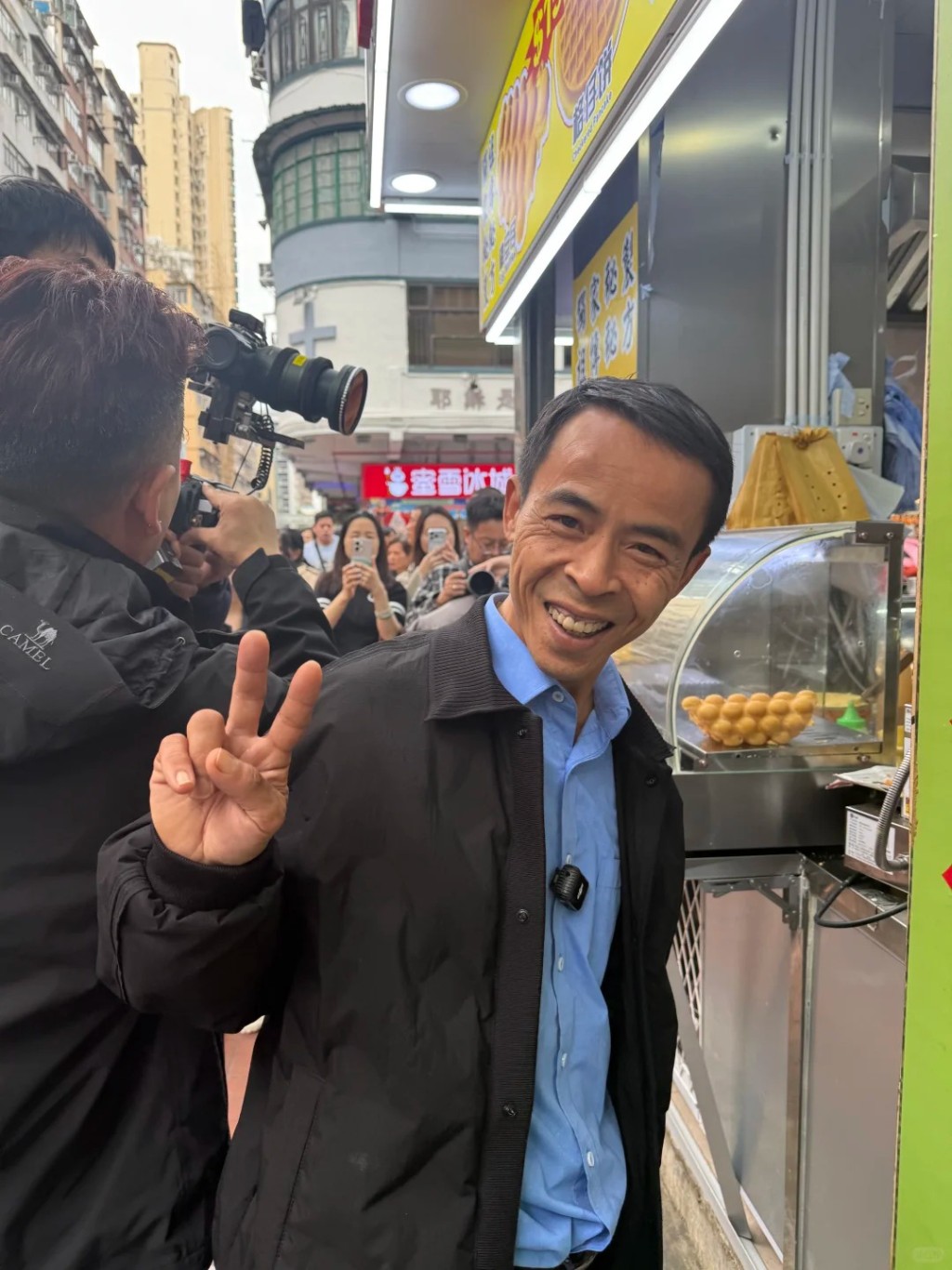 景德鎮網紅「雞排哥」來港引起注目。小紅書 景德鎮網紅「雞排哥」來港引起注目。小紅書