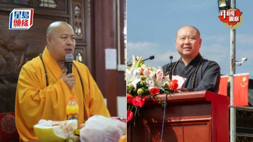 印順大和尚（左)與覺醒大和尚預料會卸任。弘法寺、玉佛禪寺