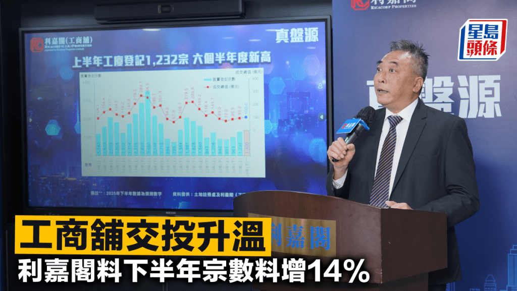 工商舖交投升溫 利嘉閣料下半年宗數料增14%