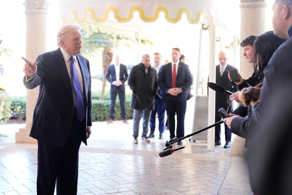 特朗普出席親信婚禮。美聯社