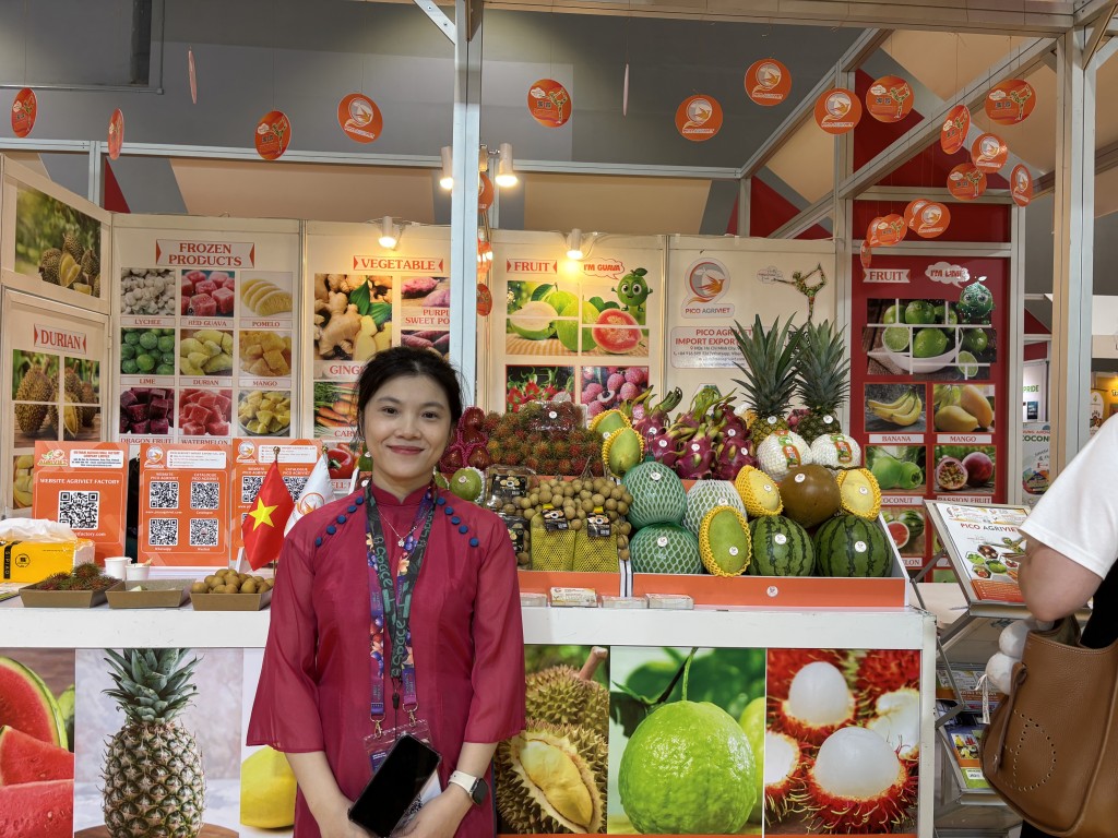 越南水果出口商Pico Agriviet的銷售總監Anna。 越南水果出口商Pico Agriviet的銷售總監Anna。