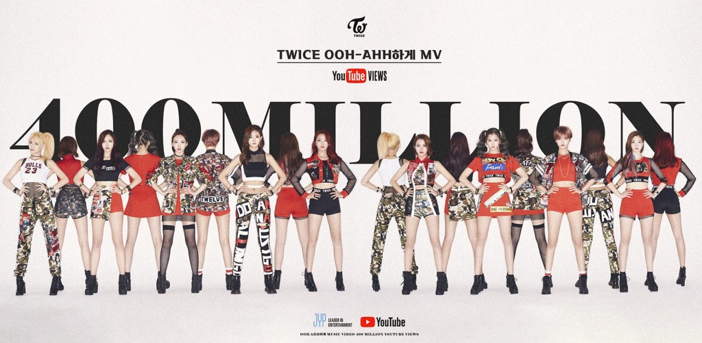TWICE出道曲《Like OHH-AHH》日前觀看次數破四億。
