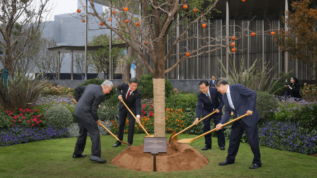 李顯龍出席中新蘇州工業園區成立30周年紀念活動。（FB@Lee Hsien Loong）