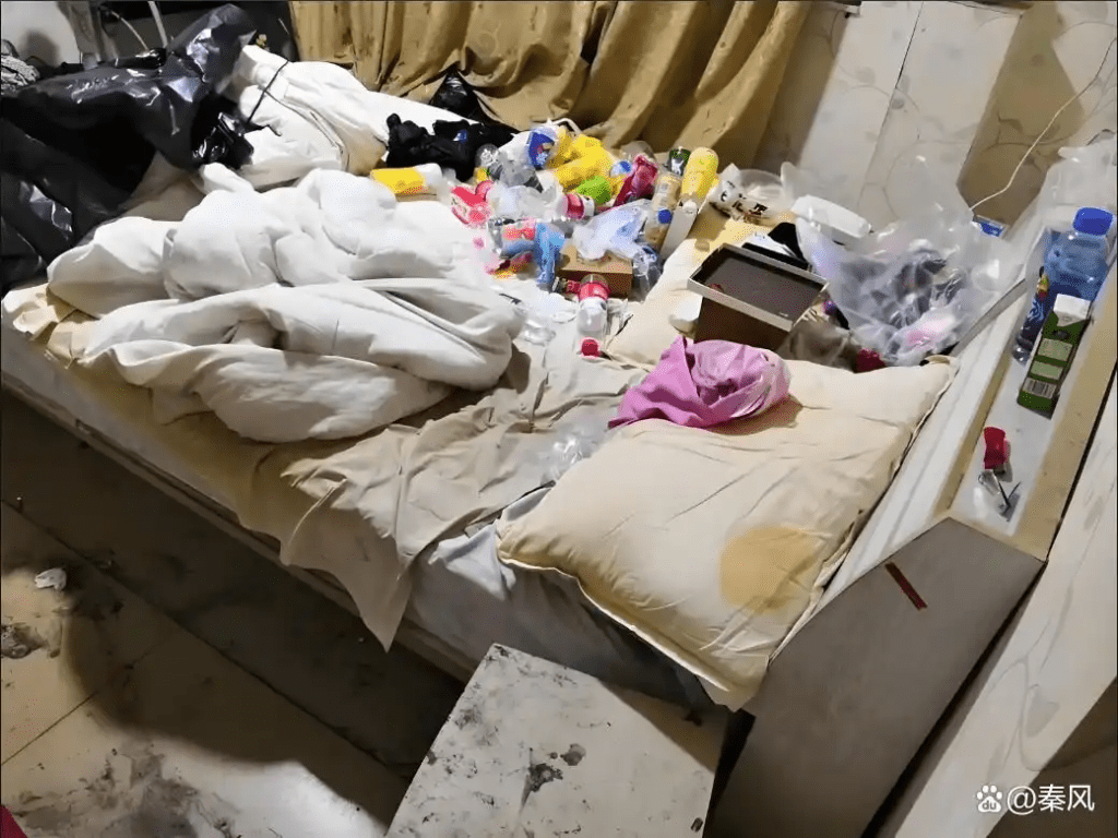 女租客欠租失聯,400多呎公寓成垃圾屋。 女租客欠租失聯,400多呎公寓成垃圾屋。