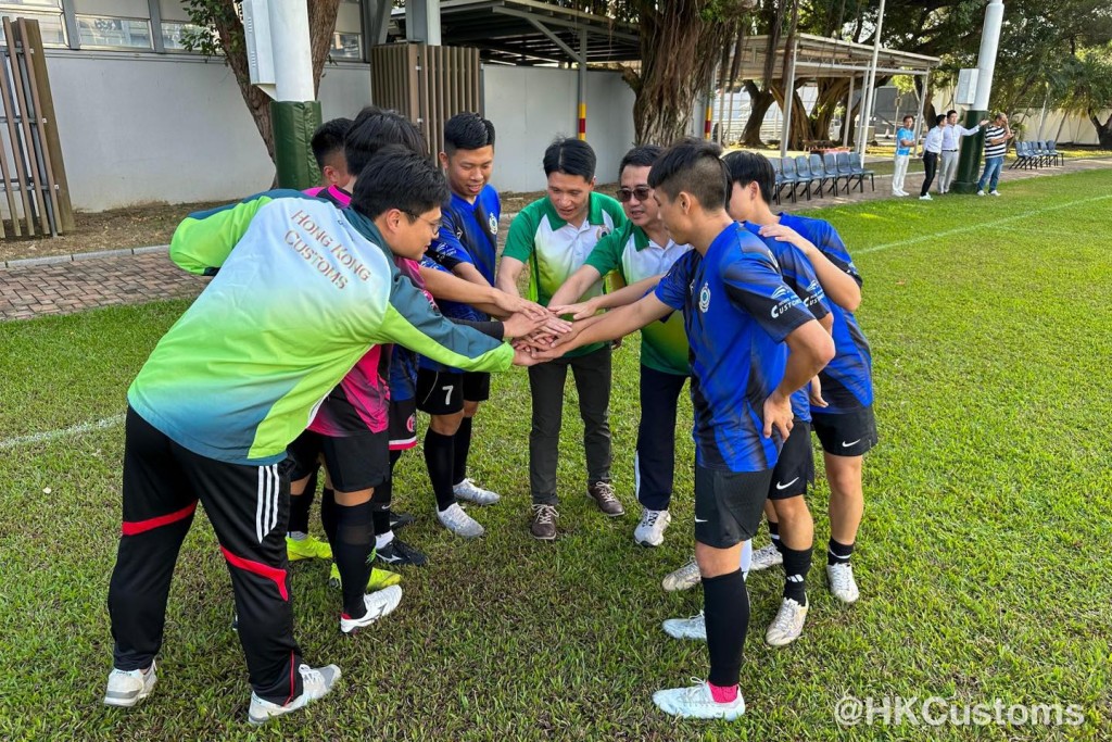 友誼賽在香港海關學院舉行。香港海關facebook圖片