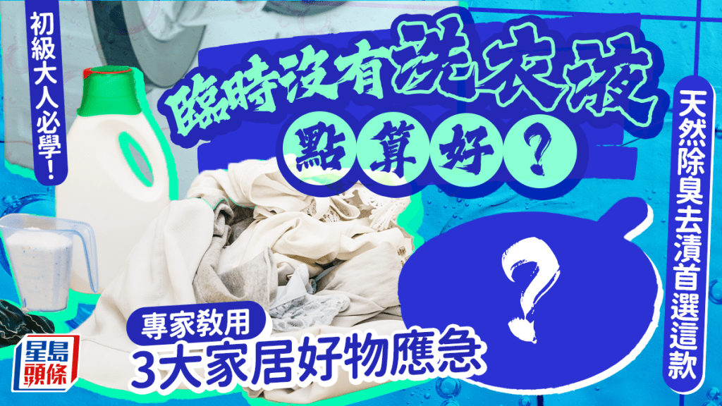 初級大人必學！臨時沒有洗衣液點算好？專家教用4款家居好物應急 天然除臭去漬首選這款