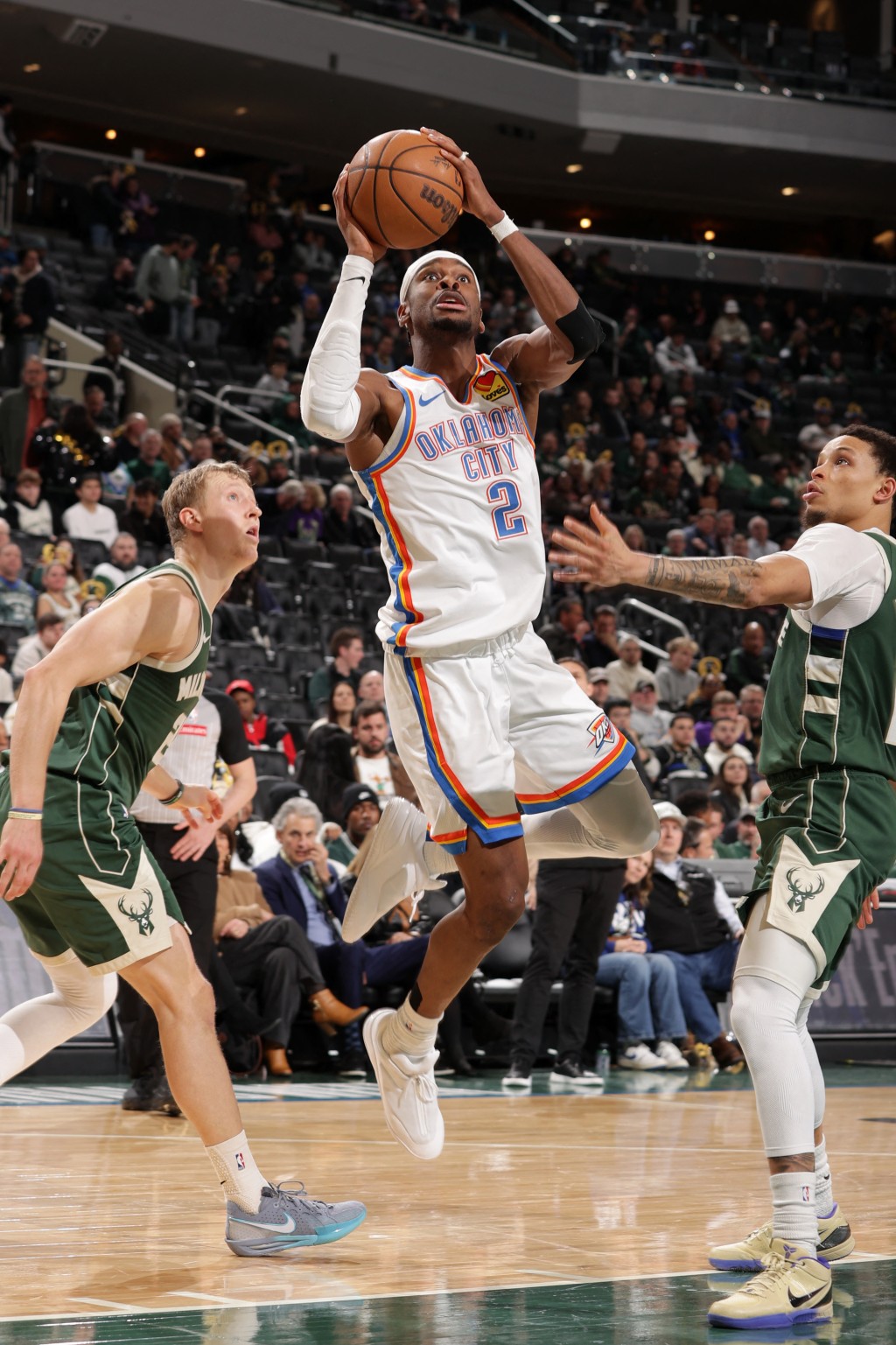 SGA連續得分20+的記錄已到115場,距離張伯倫的126場僅餘下11場。AFP SGA連續得分20+的記錄已到115場,距離張伯倫的126場僅餘下11場。AFP