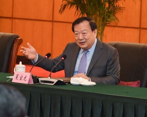 國務院港澳辦主任夏寶龍。新華社資料圖片