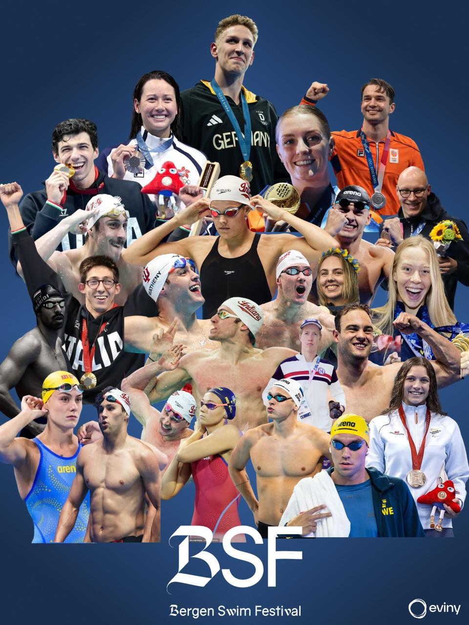 完成瑞典站后,何诗蓓转战挪威游泳等,大会也将邀请的星级泳将制作了海报。BSF大会FB图 完成瑞典站后,何诗蓓转战挪威游泳等,大会也将邀请的星级泳将制作了海报。BSF大会FB图