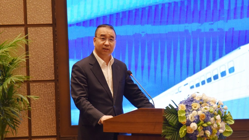 劉光源期望一帶一路為世界注入機遇和動力。外交部駐港公署圖片
