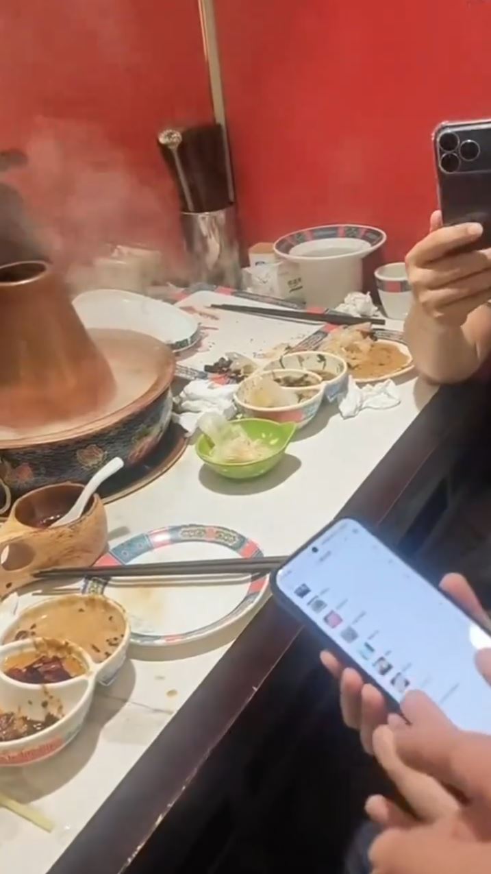 3男子飲飽食醉後以送錯有糖汽水，逼店家免單影片熱傳。