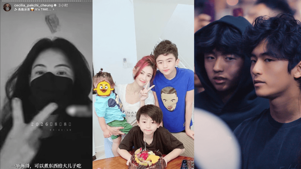 張柏芝示範生三子如何育兒！凌晨3點煮宵夜、照顧病兒  網民：媽媽是24小時的工作