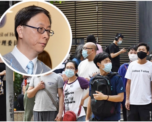 何栢良（小圖）指本港疫情已亮起多個「紅燈訊號」。