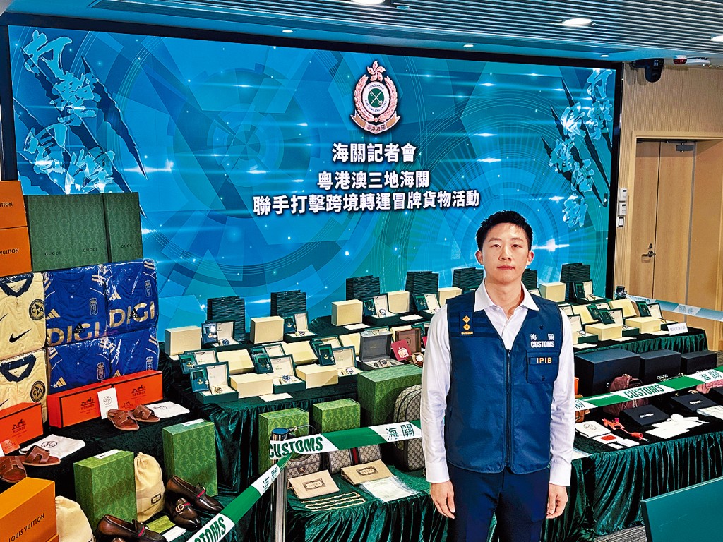 海關調查主任任杞津表示，檢獲的高仿貨品做工較精細。