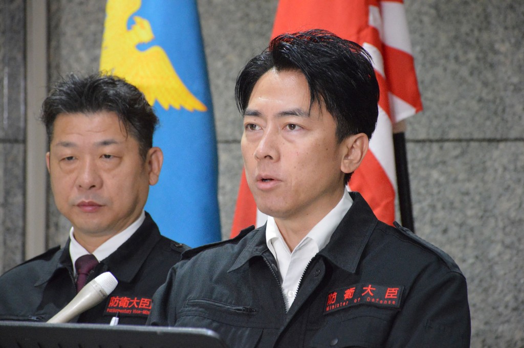 小泉進次郎每年都會參拜靖國神社。法新社