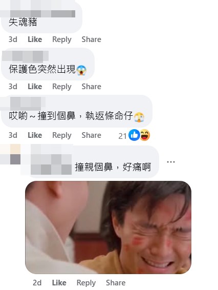 網民：失魂豬。fb「車cam L（香港群組）」截圖