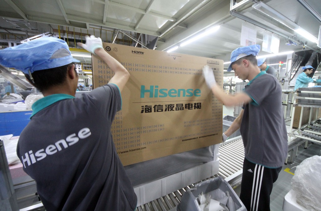 中國海信集團在日本繼續以原來東芝「REGZA」品牌作銷售。 中國海信集團在日本繼續以原來東芝「REGZA」品牌作銷售。