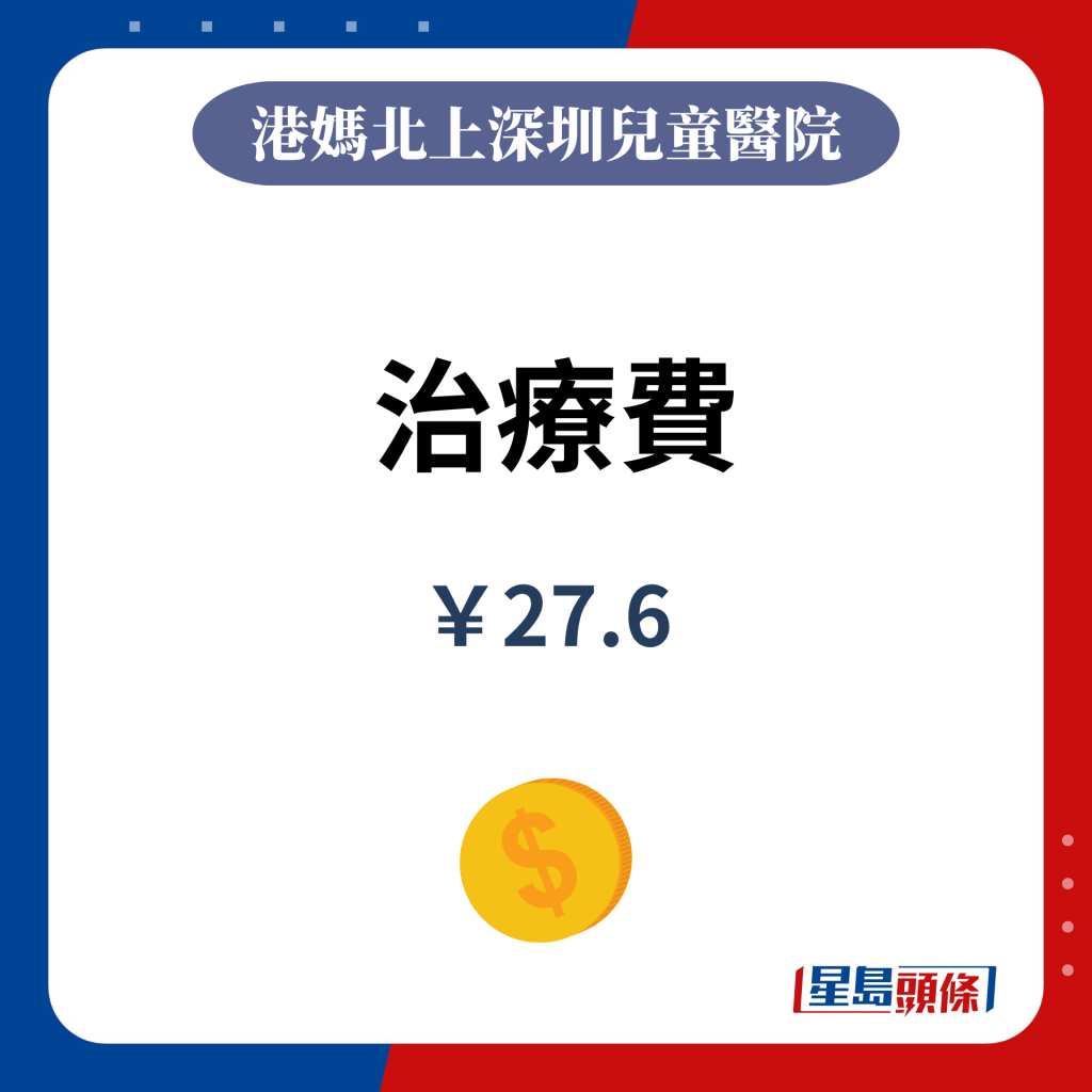 治疗费￥27.6