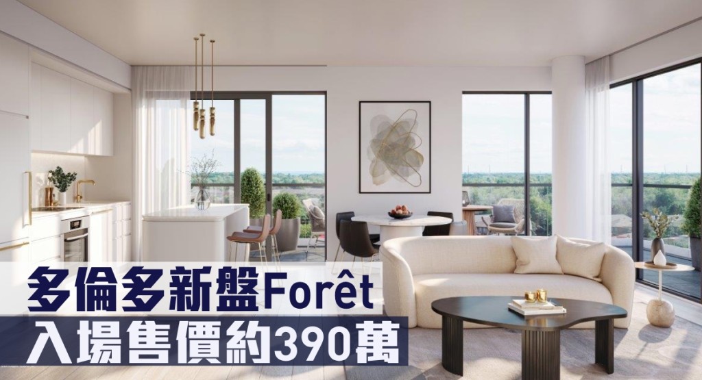 率先來港推售的第1期THE PEONY,入場費約由港幣390萬起。
